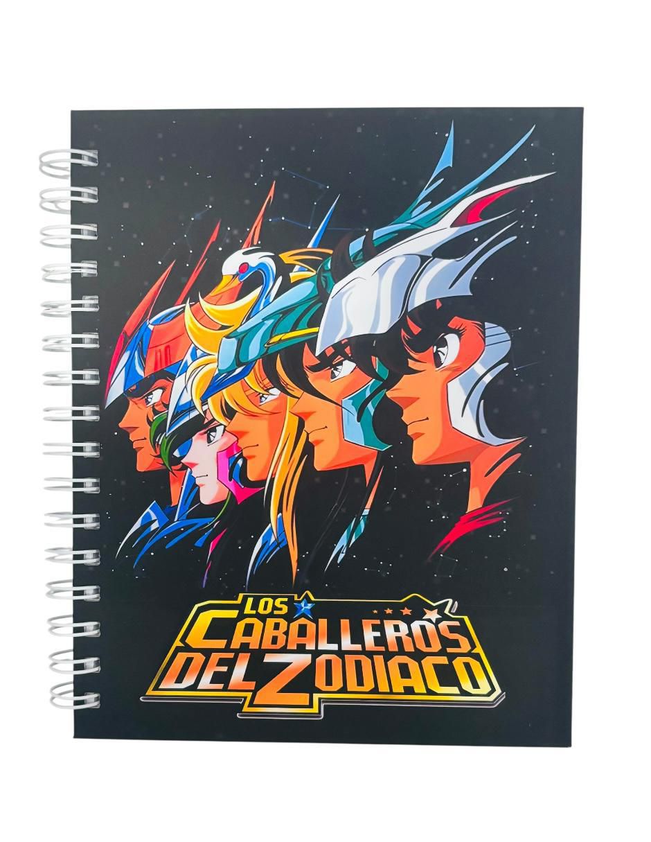 Libreta Los Caballeros del Zodiaco blanca