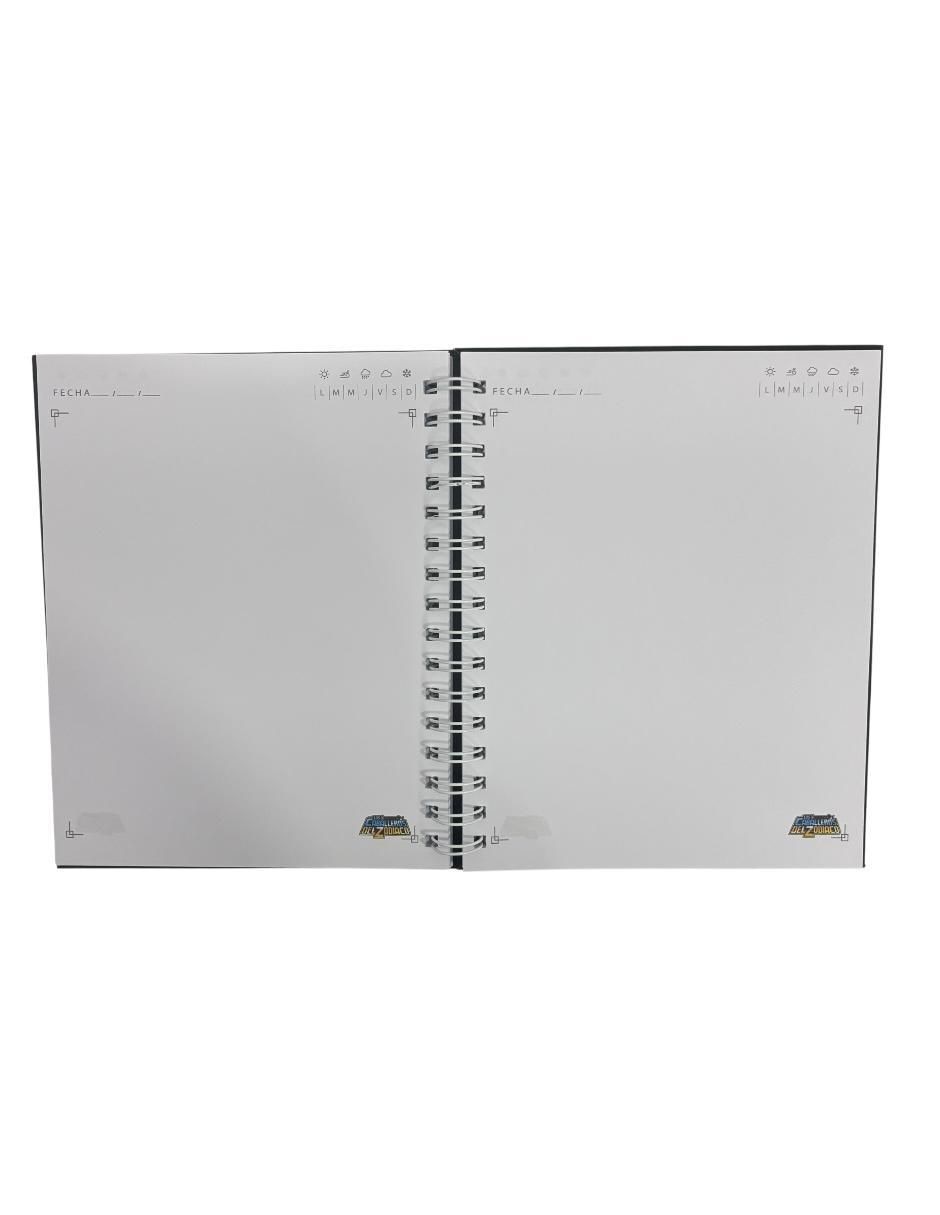 Libreta Los Caballeros del Zodiaco blanca 2