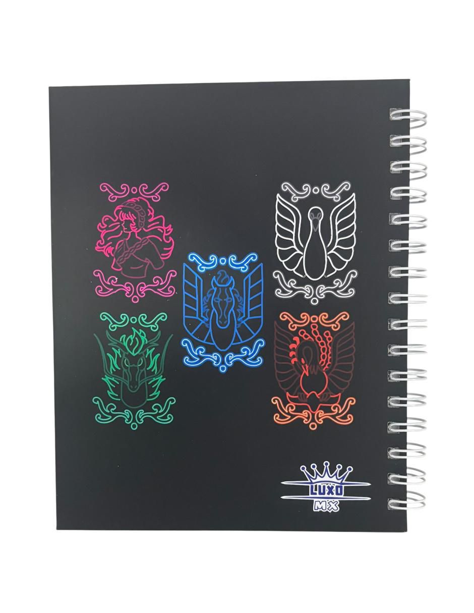 Libreta Los Caballeros del Zodiaco blanca 4