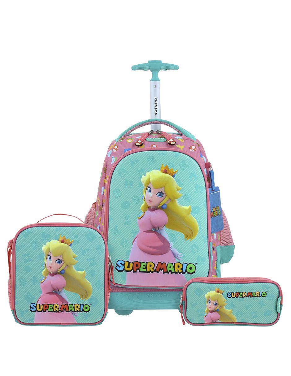 Set mochila escolar Princesa Peach Shaw para niña