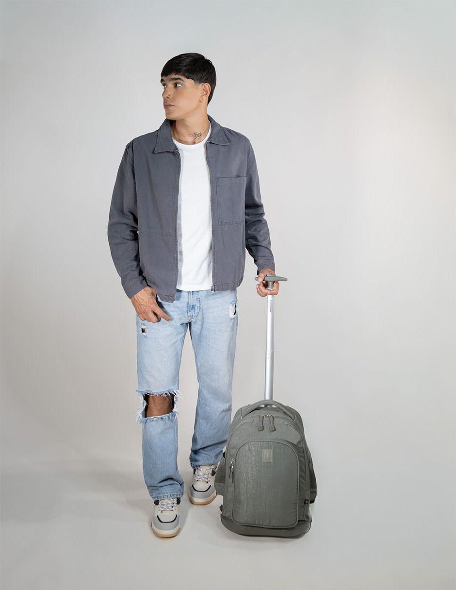 Mochila con ruedas escolar unisex 8