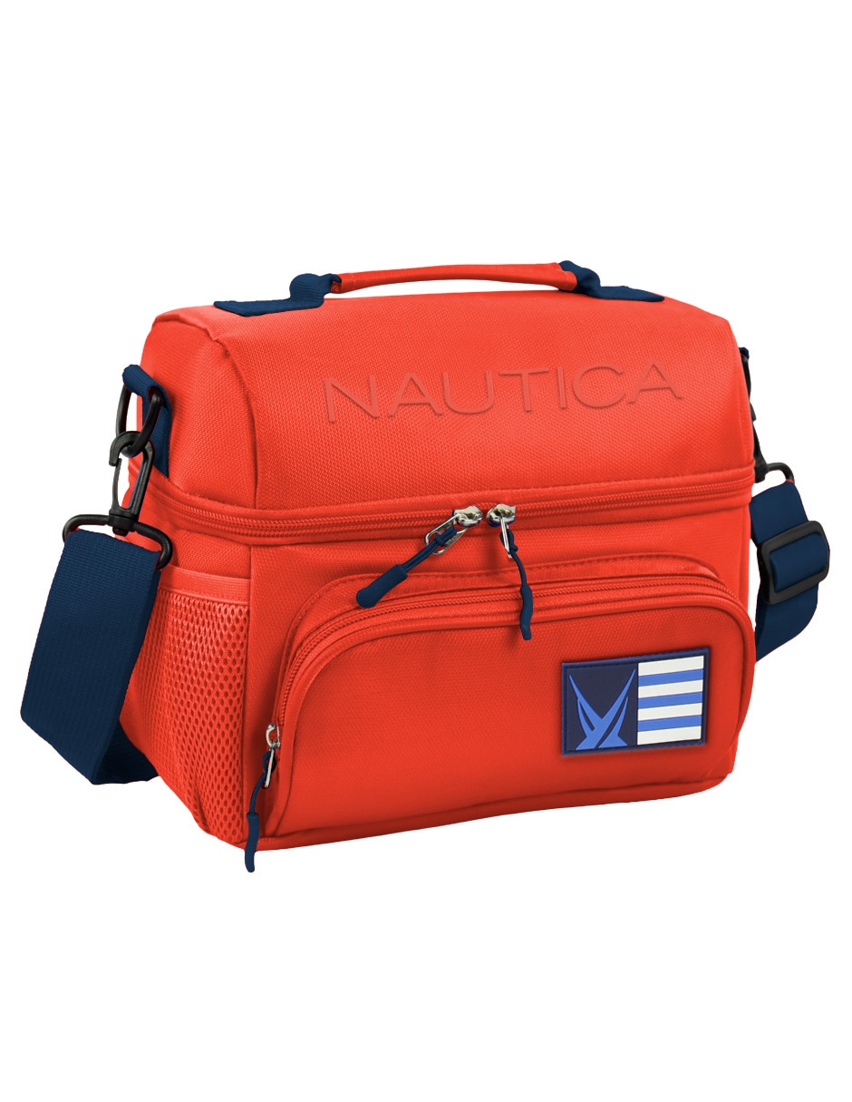 LONCHERA LONDON NAUTICA NYLON, ROJO