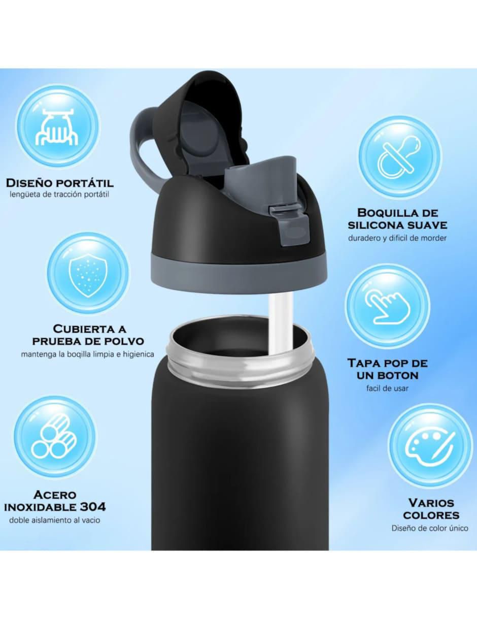 Termo de acero inoxidable con tapa rosca 3