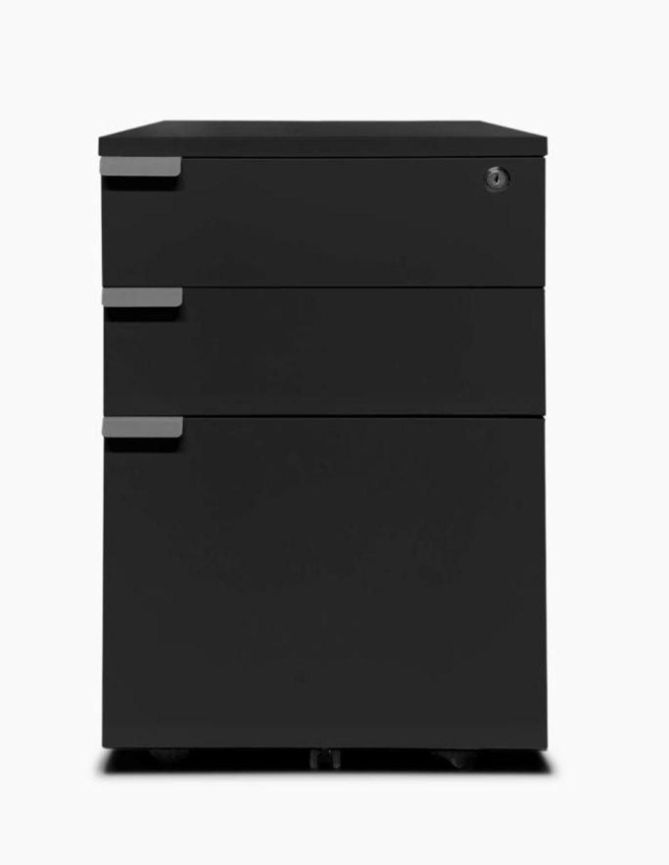 Archivero con cerradura y base móvil
