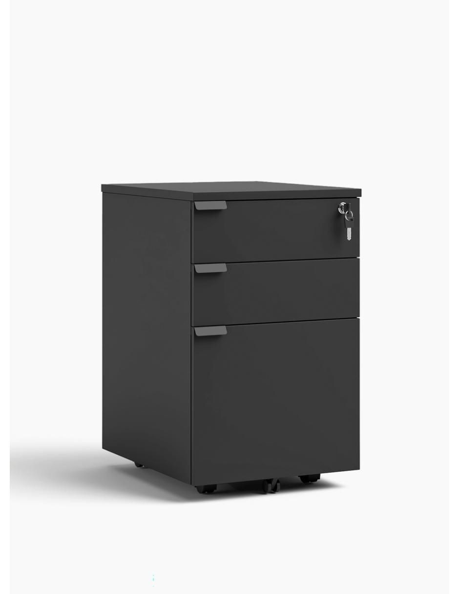 Archivero con cerradura y base móvil 2