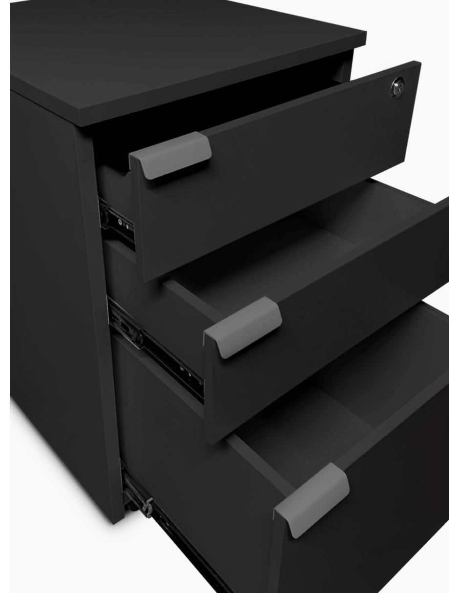Archivero con cerradura y base móvil 4
