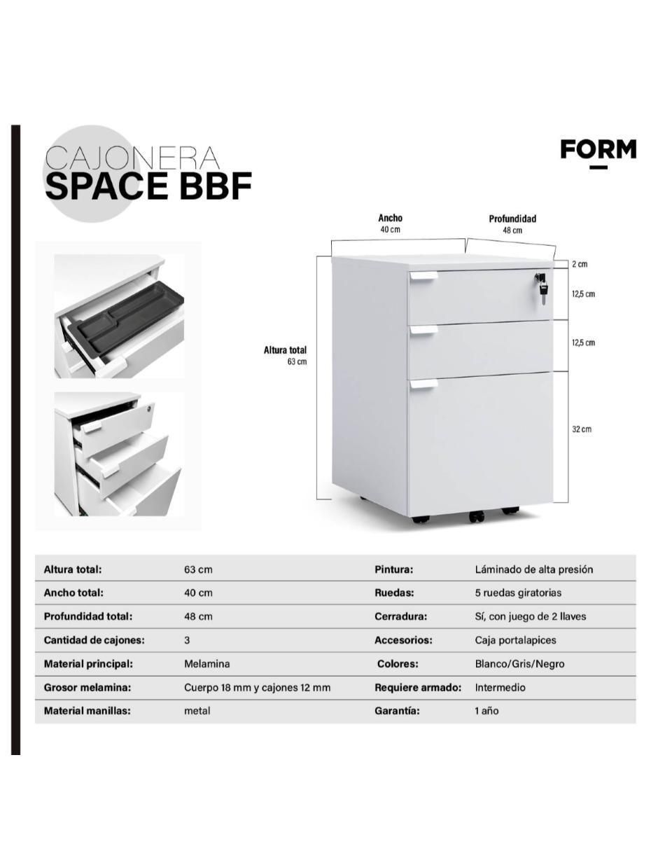 Archivero con cerradura y base móvil 11