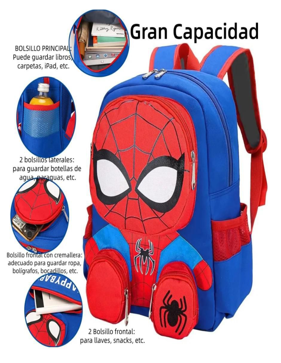 Mochila escolar Spider-Man impermeable unisex 2