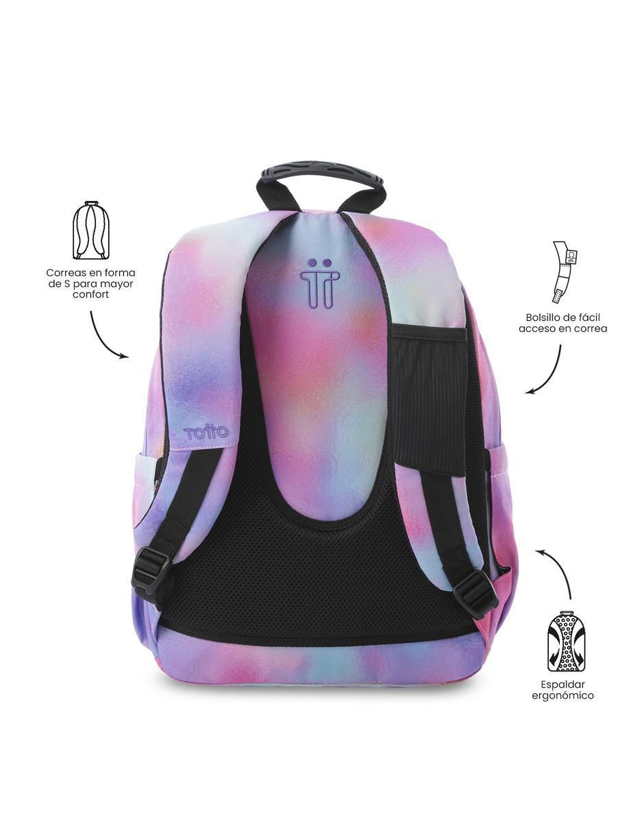 Mochila escolar Acuarela para niña 3