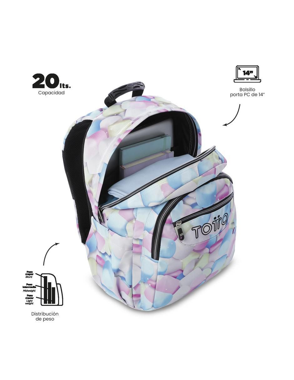 Mochila escolar Acuarela para niña 5