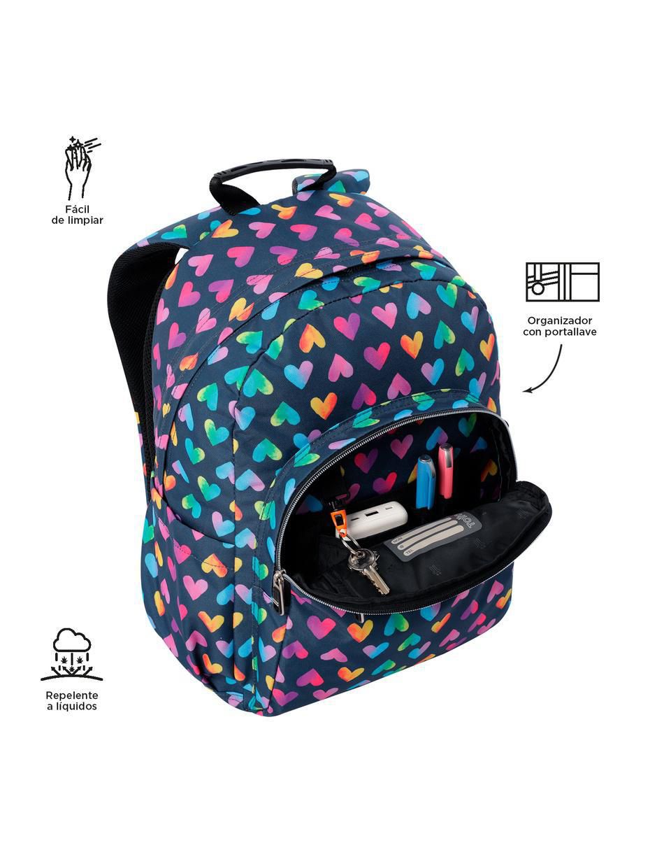 Mochila escolar Acuarela para niña 5