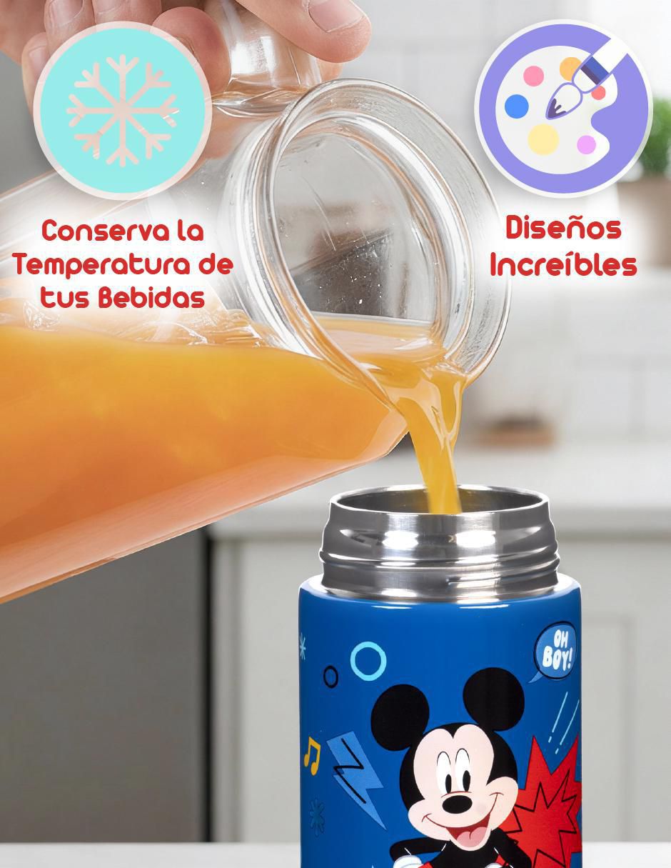 Termo de acero inoxidable con tapa Flip Top 350 ml 2