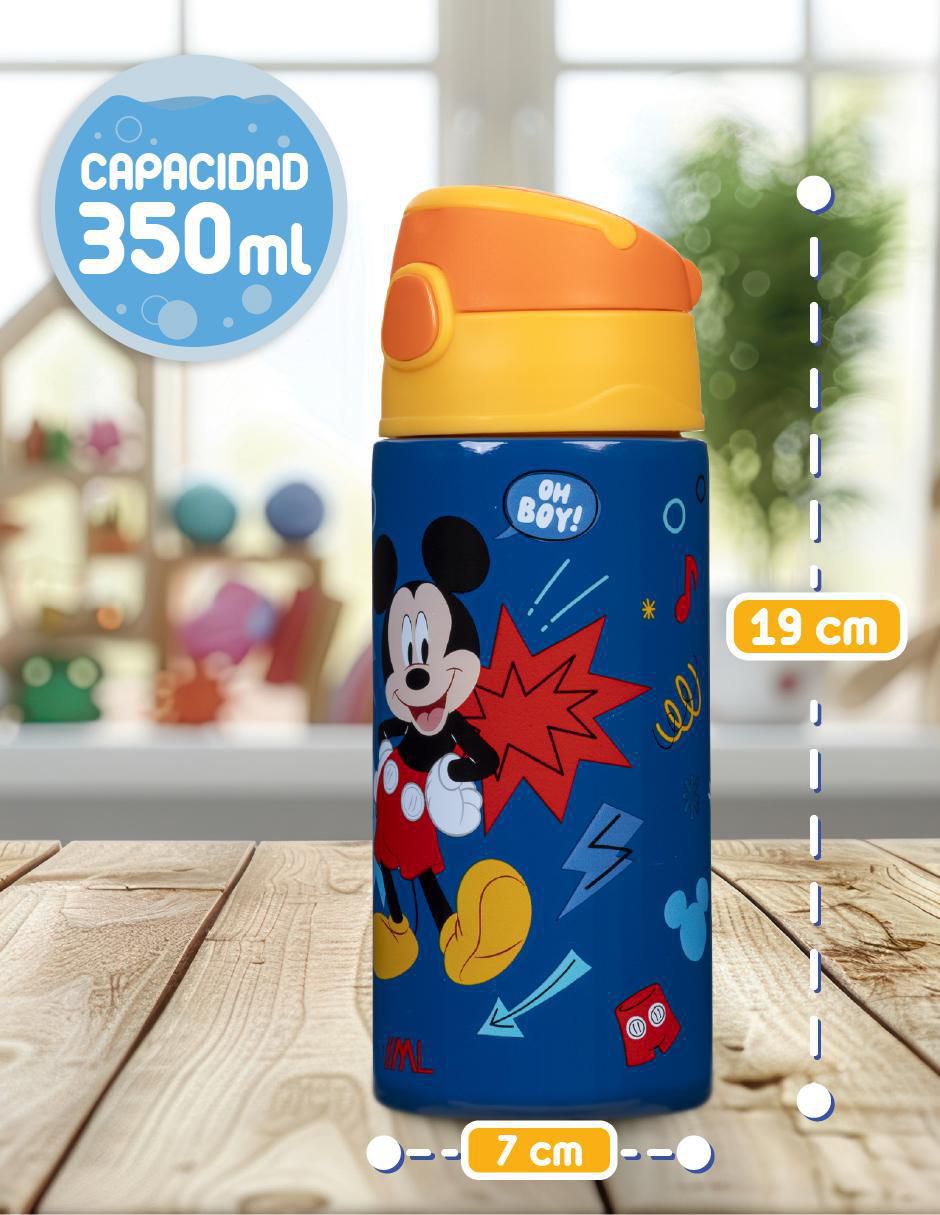 Termo de acero inoxidable con tapa Flip Top 350 ml 4