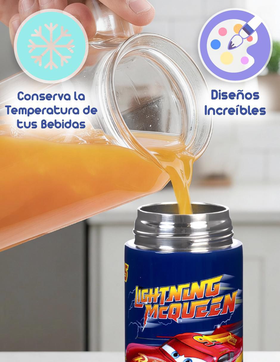 Termo de acero inoxidable con tapa Flip Top 350 ml 2