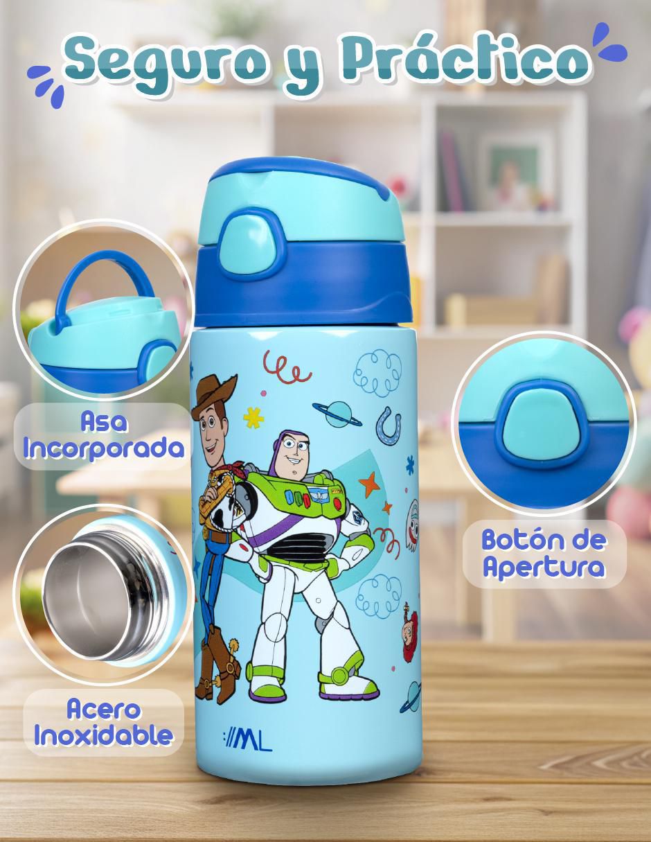 Termo de acero inoxidable con tapa Flip Top 350 ml 3