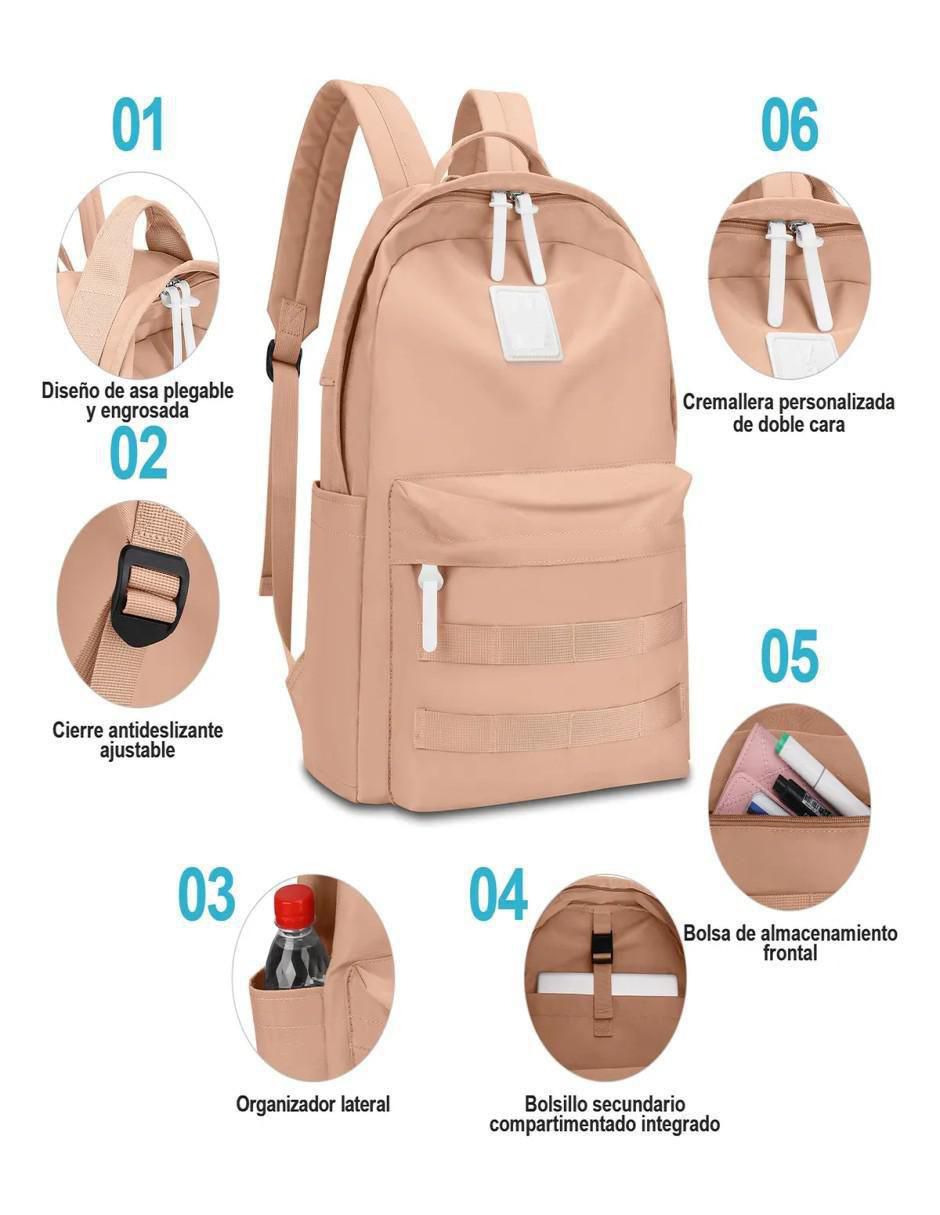 Mochila casual impermeable para mujer 4
