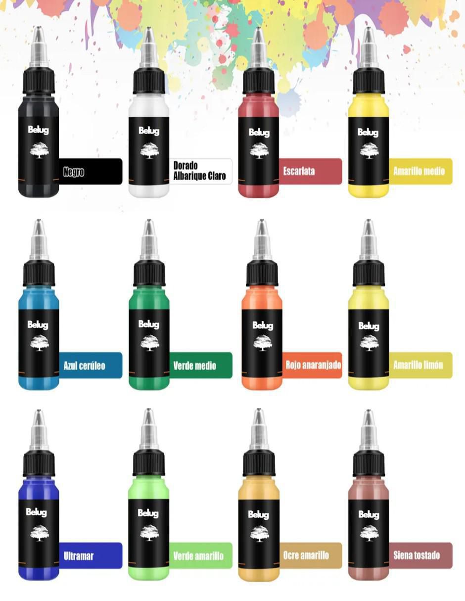 Set pinturas acrílica 12 piezas 2