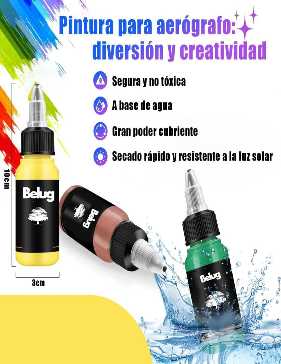 Set pinturas acrílica 12 piezas 6