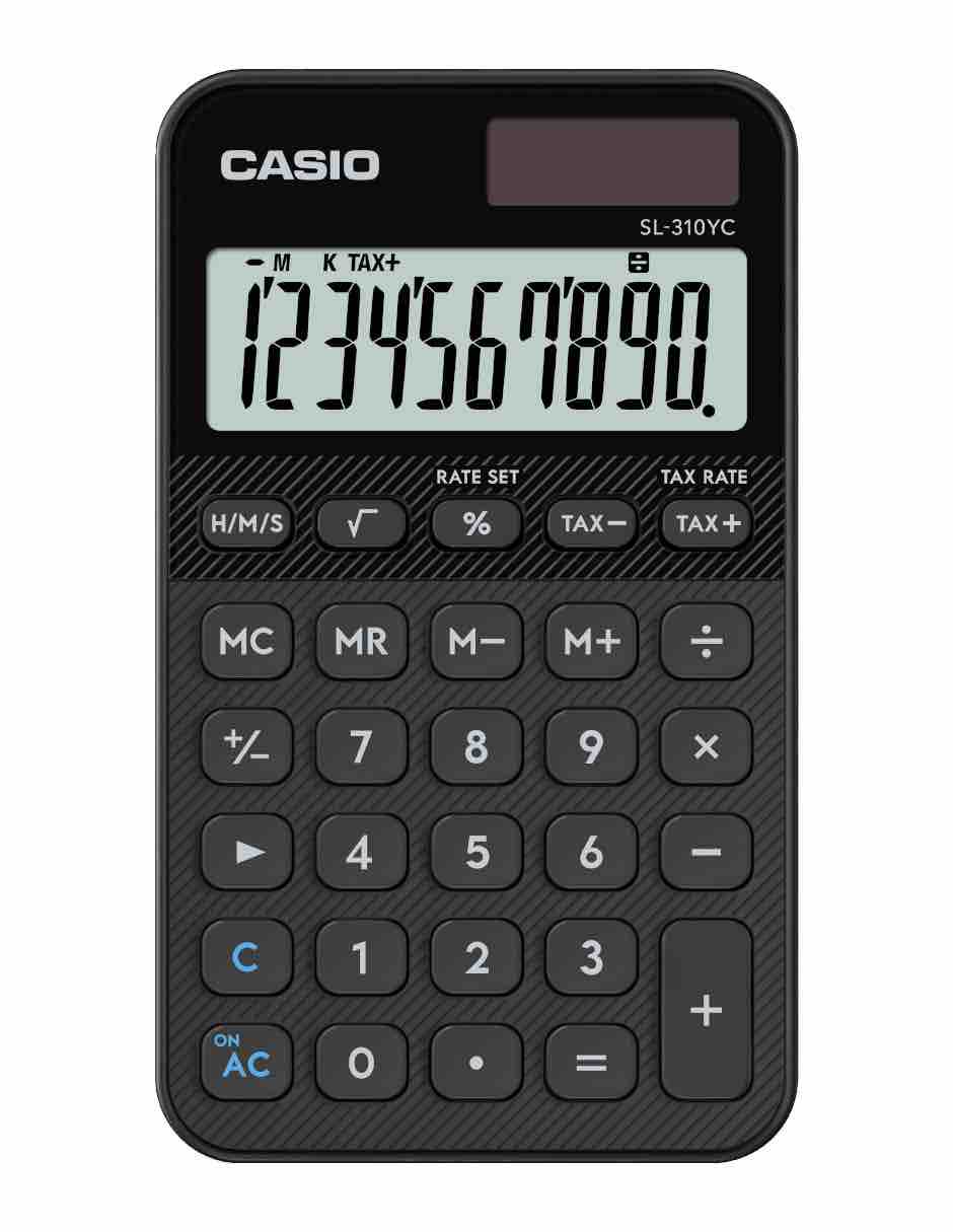 Calculadora de bolsillo SL-310YC-BK