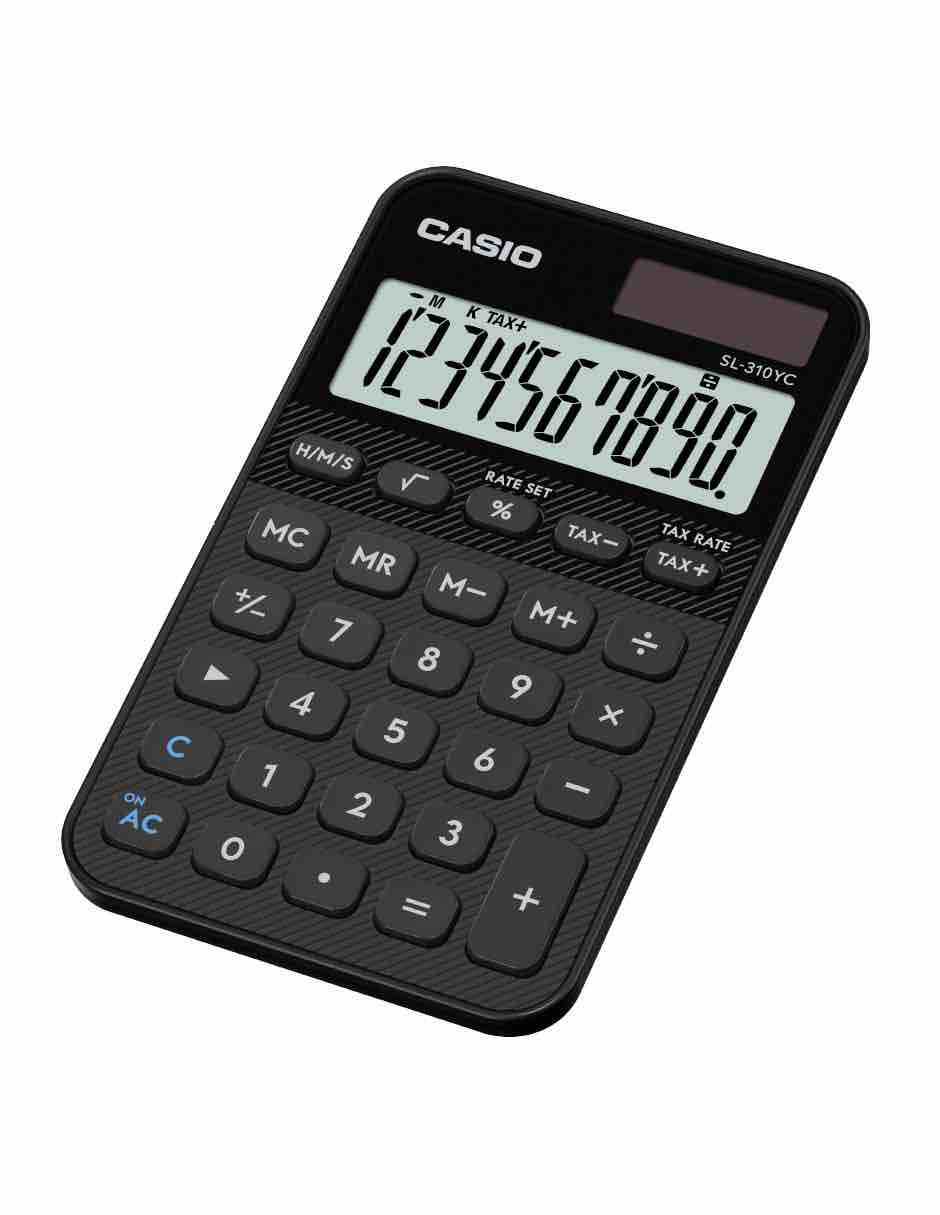 Calculadora de bolsillo SL-310YC-BK 3