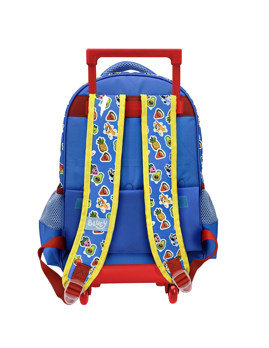 Mochila con ruedas escolar Bluey let's have fun unisex 2