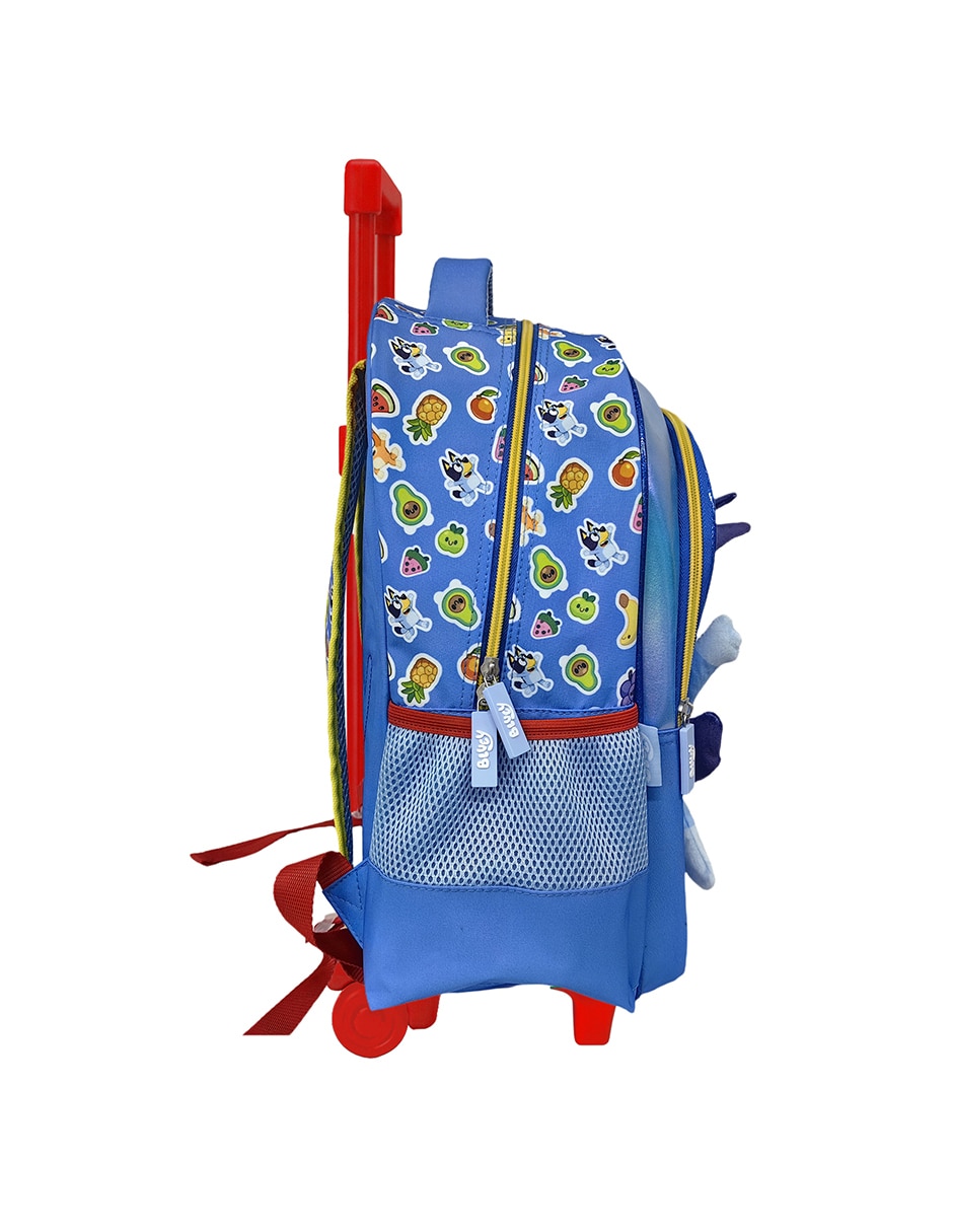 Mochila con ruedas escolar Bluey let's have fun unisex 4