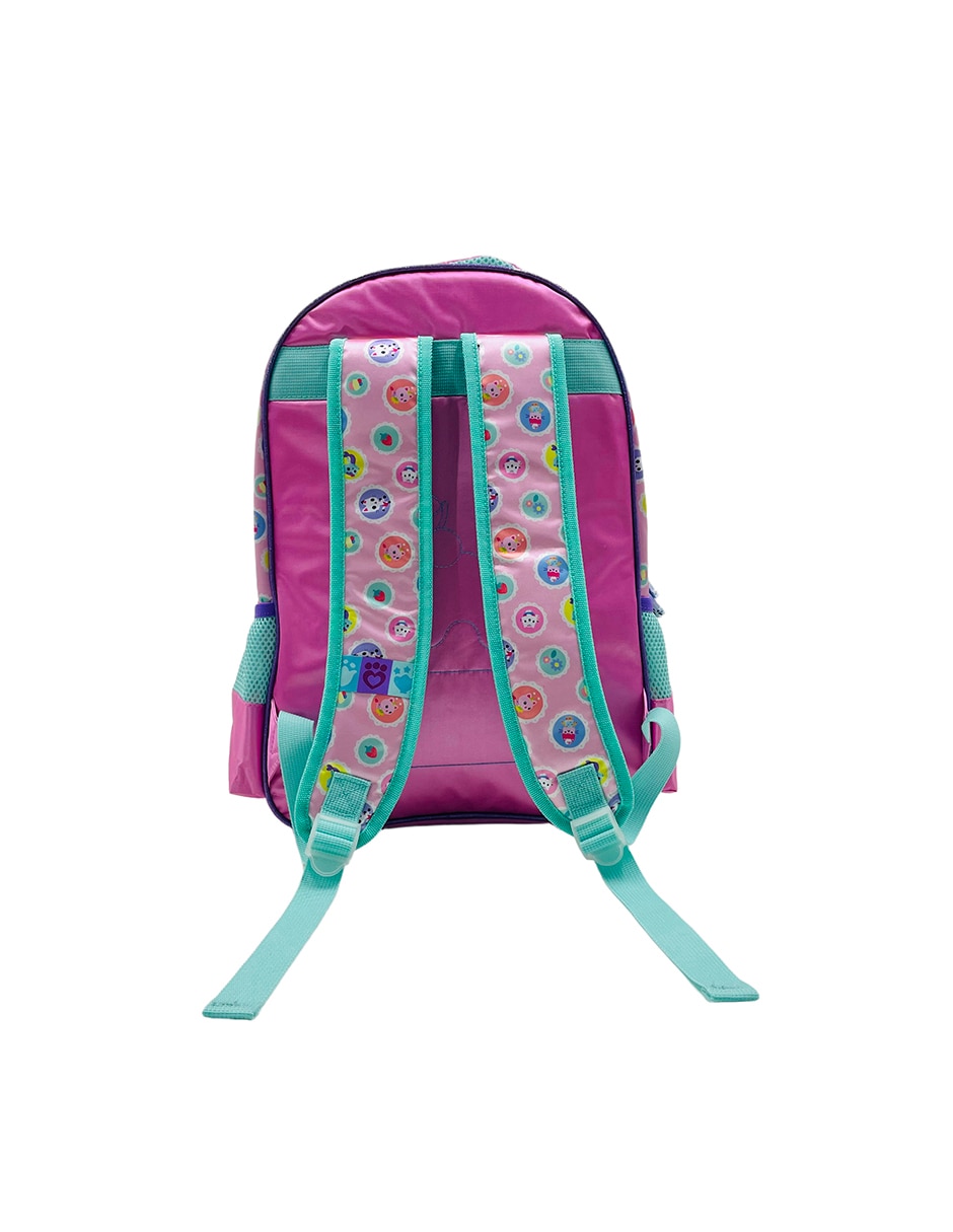 Mochila escolar gabby's dollhouse patches para niña 2