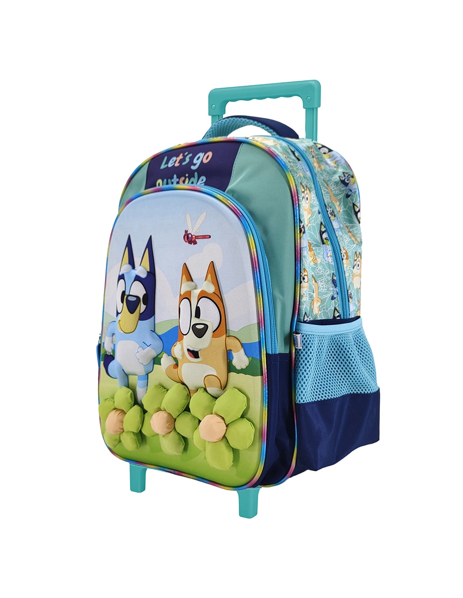 Mochila con ruedas escolar Bluey beautiful unisex 3