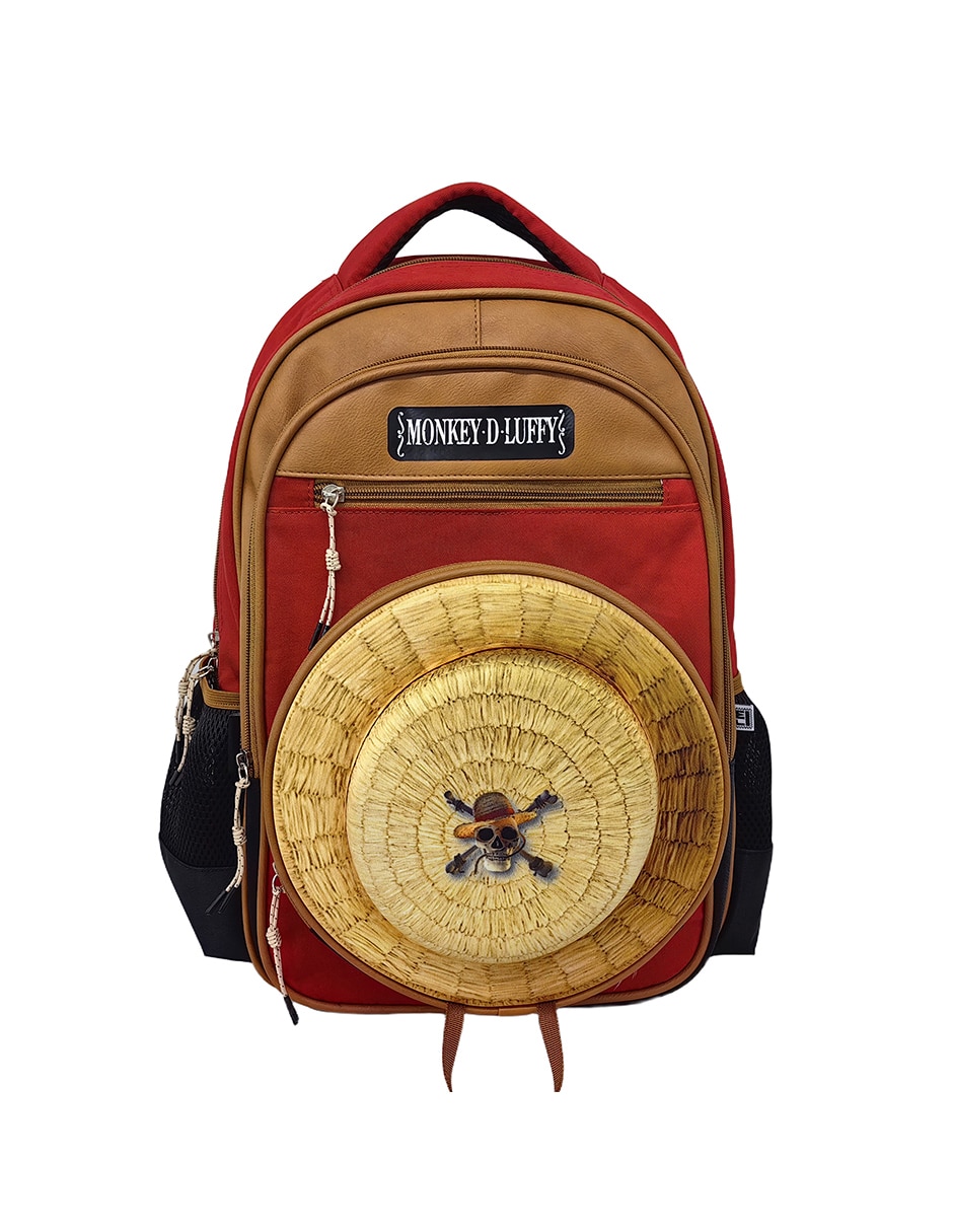 Mochila con portalaptop one piece sombrero de paja unisex Mochila con portalaptop one piece sombrero de paja unisex