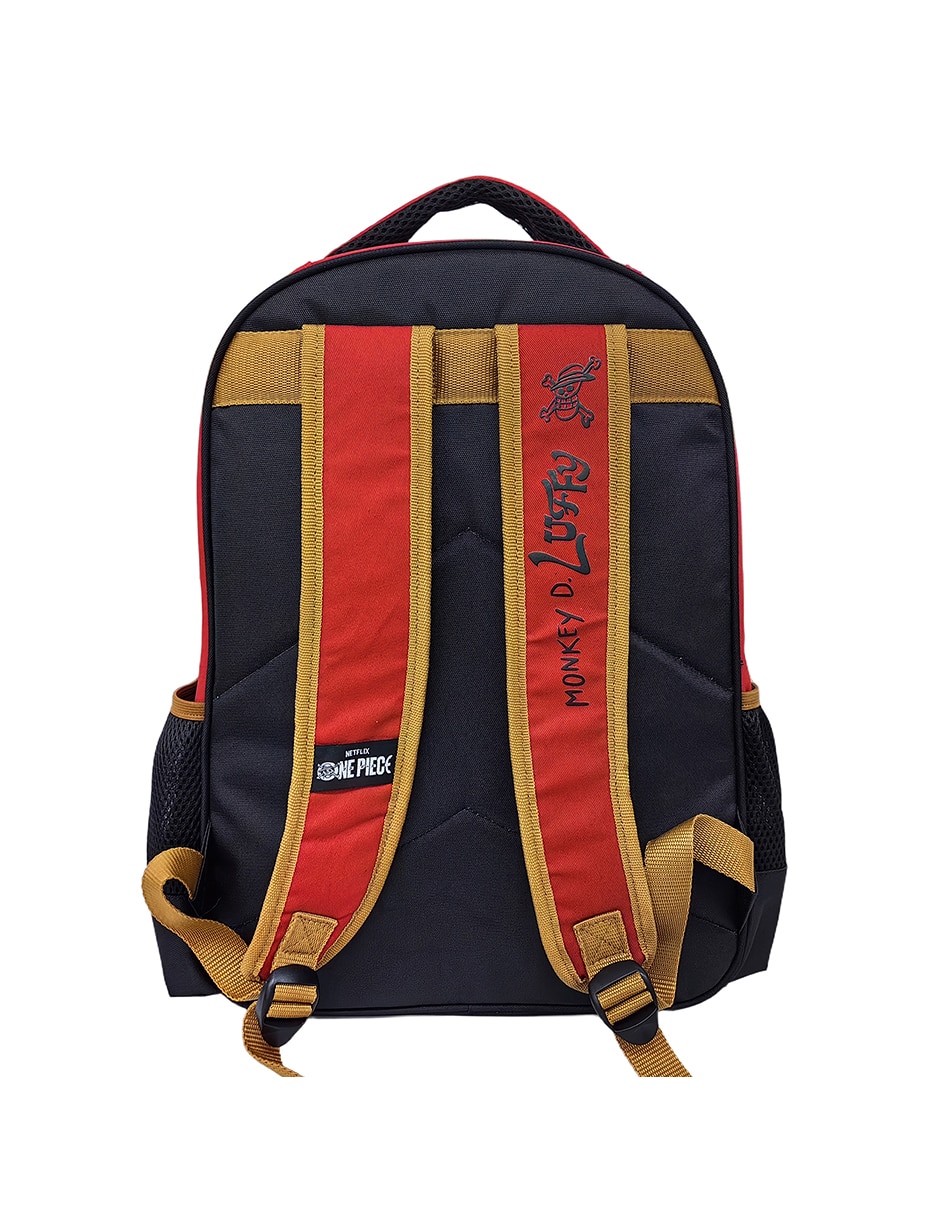 Mochila con portalaptop one piece sombrero de paja unisex 2