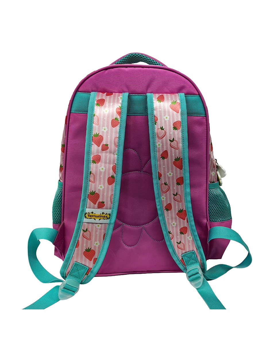 Mochila escolar strawberry bunny unisex 2