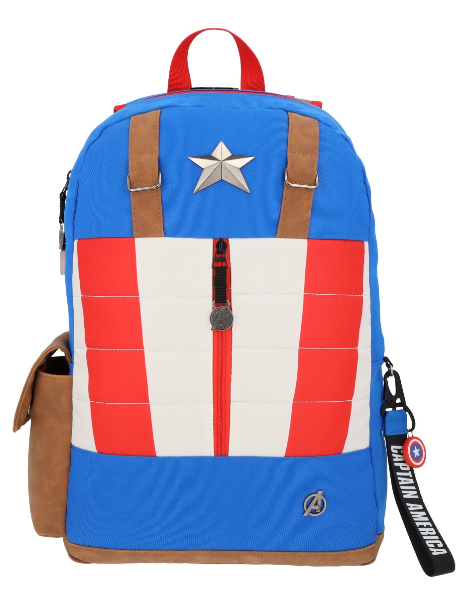 Mochila escolar capitán américa mav027 para hombre