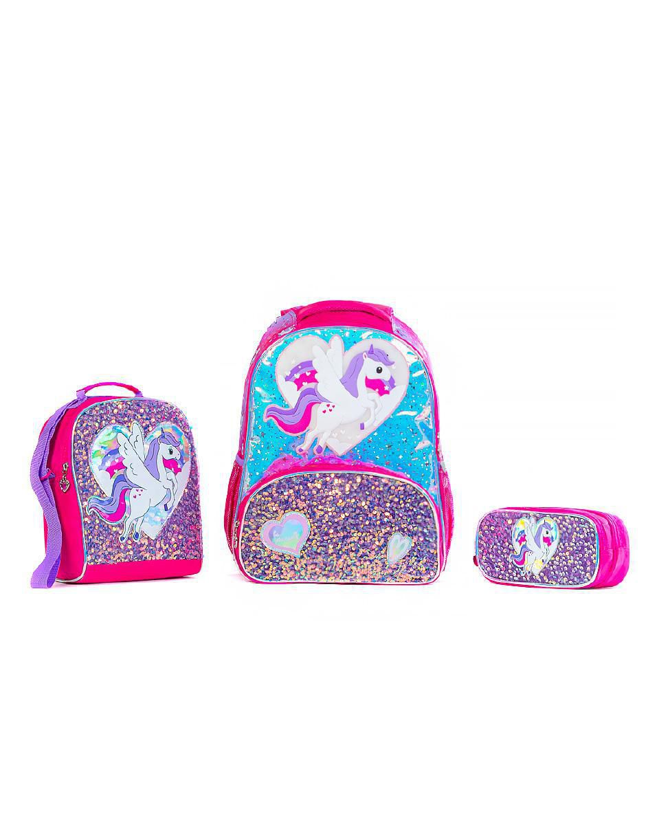 Set mochila escolar TR UNC03 para niña