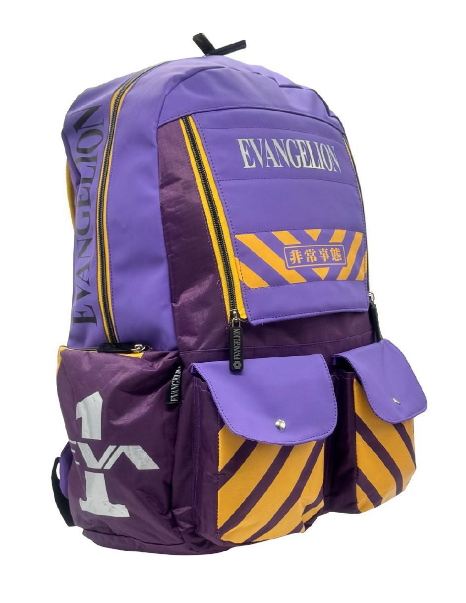 Mochila escolar evangelion eva-01 unisex 2