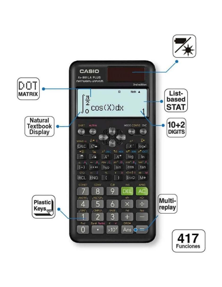 Calculadora científica FX-991LAPLUS2-S-MT