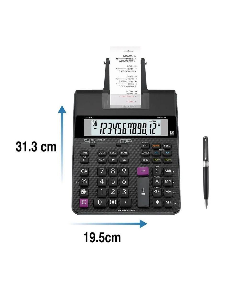 Calculadora de escritorio HR-200RC-WA-IC 3