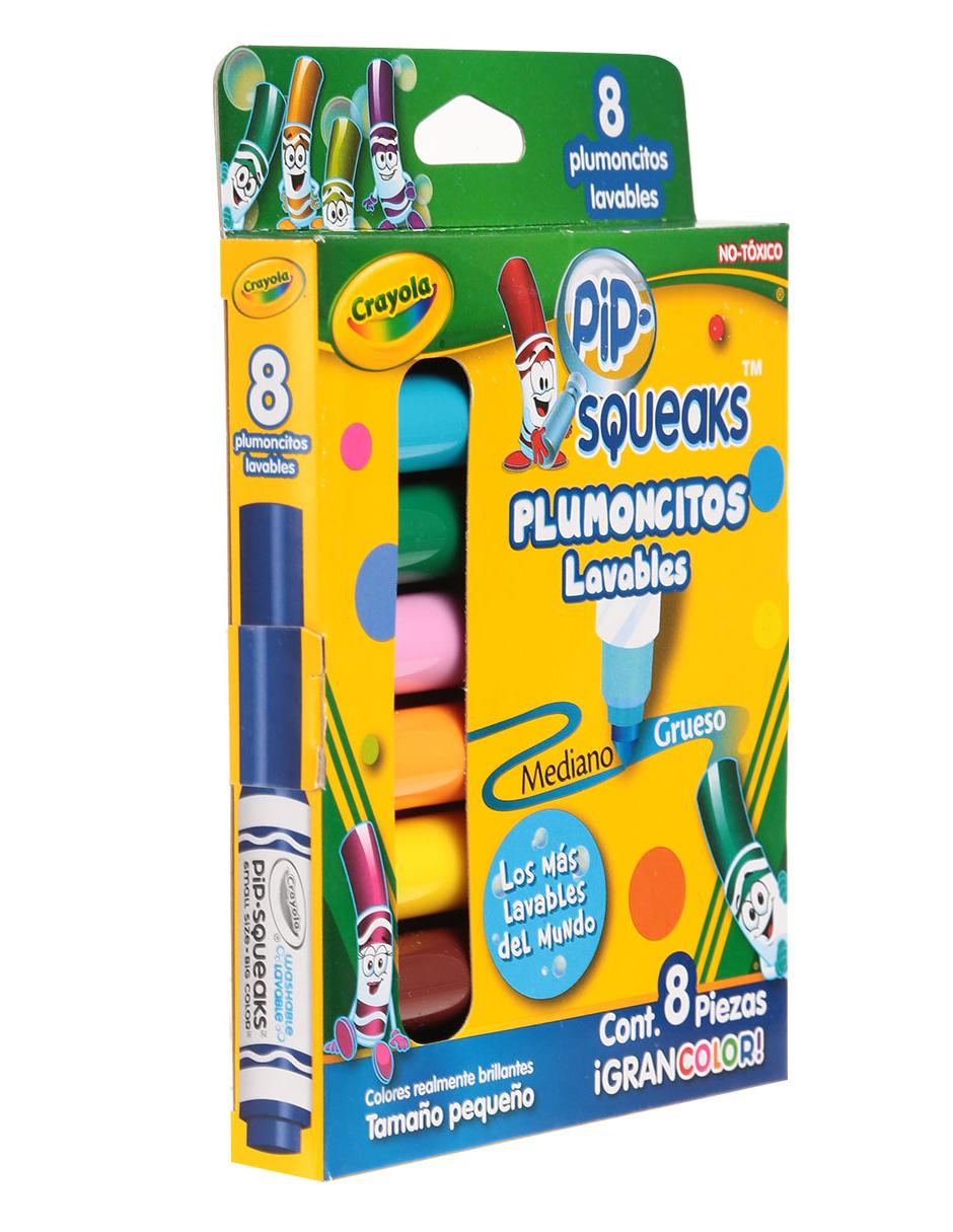 MARCADORES DE COLORES CRAYOLA LAVABLES GRUESOS (8 PZS.)